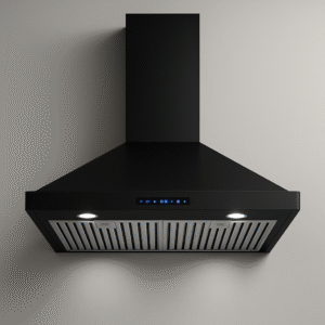 IKTCH 30 Inch Black Wall Mount Range Hood – Sleek Design with Powerful Ventilation
