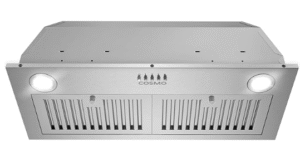 COSMO COS-30IRHP 30 in. Lumin Collection 380 CFM Ducted Insert Range Hood, Button Controls, LED Lights, Stainless Steel
