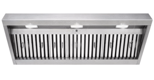 Akicon Range Hood Insert 48 Inch, 1200 CFM Built-in Kitchen Hood with 4 Speeds, Ultra-Quiet Stainless Steel Ducted Vent Hood Insert with Dimmable LED Lights and Dishwasher Safe Filters